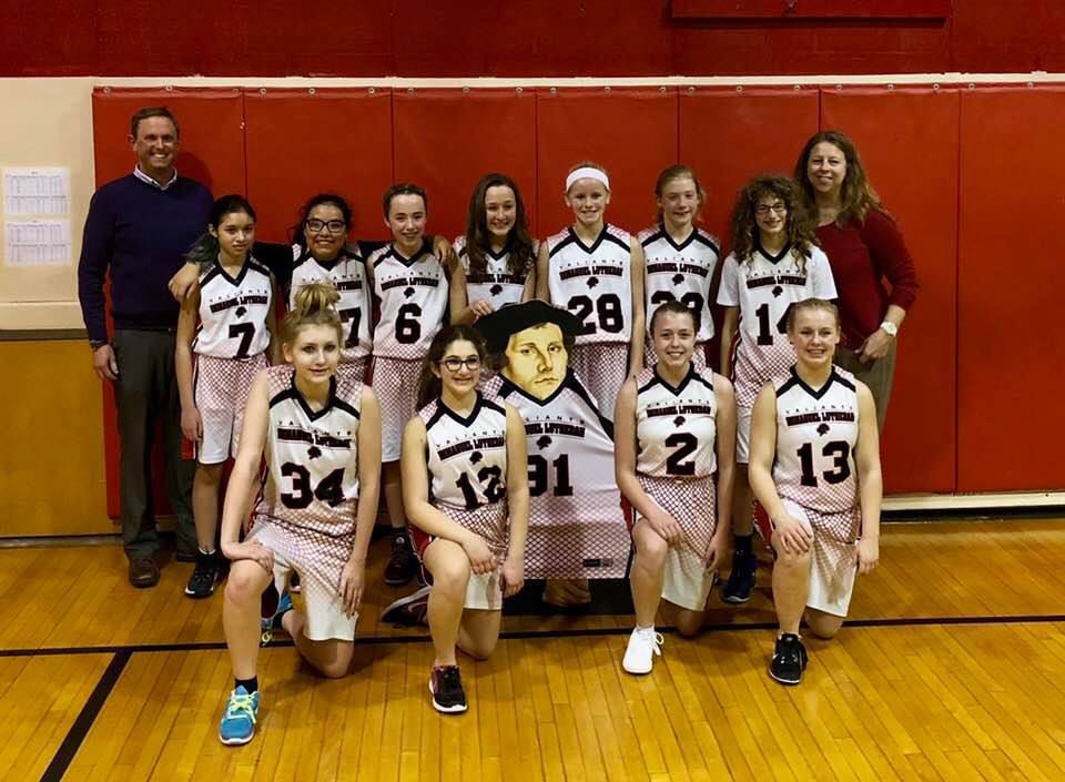 Immanuel's girls basketball "A" team finishes season undefeated